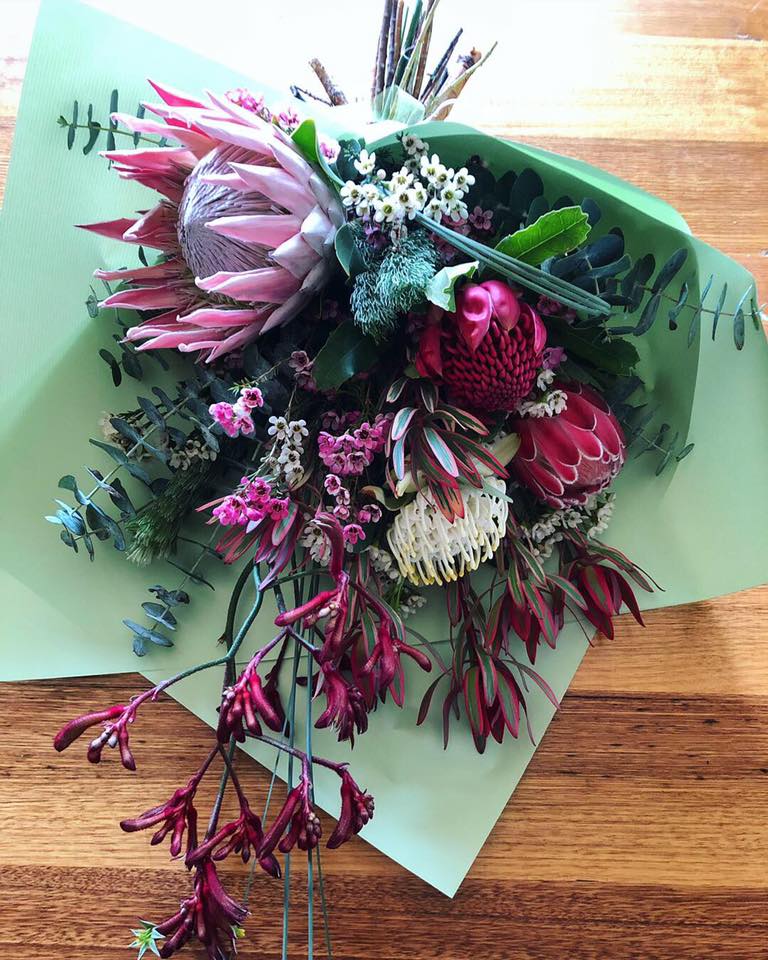 surfcoast hand tied floral bouquet